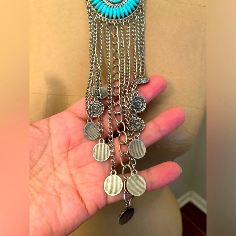 Southwestern Bohemian Boho Statement Necklace